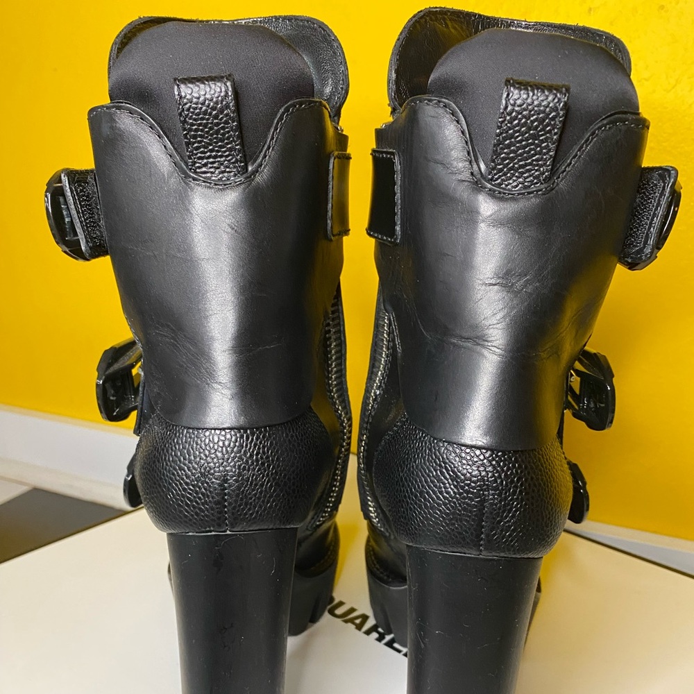 DSQUARED2 Abrasivato Nero Ankle Boots with receipt + packaging 🗃️ LIKE NEW 🗃️ - Picture 7 of 14